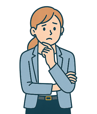 Worried woman illustration